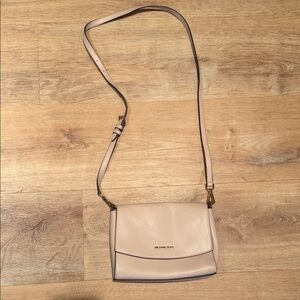 Michael Kors Pale Pink Leather Crossbody Bag